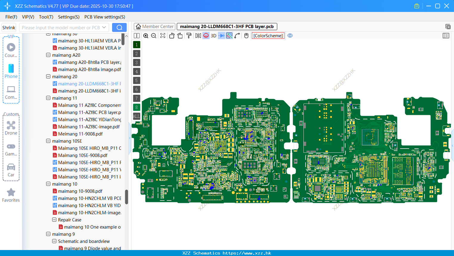 Huawei Maimang 20-LLDM668C1-3HF PCB Layer